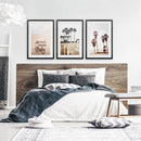 Boho Style Coastal Wall Decor. Good Vibes, Palm Trees, Surf by Wall Art Set