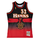 Christian Laettner Atlanta Hawks Mitchell & Ness Red Hardwood Classics 1996-97 Swingman Jersey by Dynasty Sports & Framing