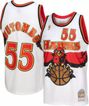 Dikembe Mutombo Atlanta Hawks Mitchell & Ness White Hardwood Classics 1996-97 Swingman Jersey by Dynasty Sports & Framing