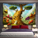 GobekUsa 3D Print Hippie Wall Tapestry, Bohemian Home Decor Bed Sheet & Wall Hanging