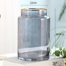 GobekUsa Gold Glass Vase Hydroponic Plant Flowers Living Room Dining Table Decor