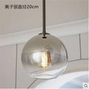 GobekUsa Glass Ball LED Pendant Light: Modern Silver Gold Nordic Kitchen Decor