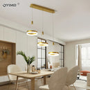 GobekUsa LED Pendant Lights: Modern Black & White Acrylic Fixture with Remote Control