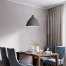 GobekUsa Industrial Gray Pendant Light with LED for Living Room, Foyer - Modern Luminaire