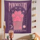 GobekUsa Cat Paws Tarot Tapestry: Bohemian Home Decor for Hippie Vibes and Happy Spaces