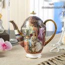 GobekUsa Bone China Tea Pot: Elegant European Porcelain Coffee Pot for Tea Lovers.