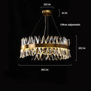 GobekUsa Gold Crystal LED Chandelier for Dinning Room