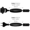 GobekUsa LED Pendant Light Fixture with E27 Lamp Base Holder and Switch