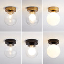 GobekUsa Glass Ball Ceiling Light: Modern Nordic Style, Creative Round Lamp for Home Decor.
