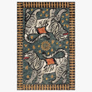 GobekUsa Double Tiger Bohemian Moroccan Rug Retro Decor for Living Room
