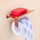 GobekUsa Bathroom Paper Phone Holder Shelf Towel Rack Toilet Tissue Box Silver Gold