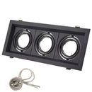 GobekUsa Double Ring LED Ceiling Downlights GU10 MR16 Base Spot Lamps Holder Bracket