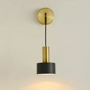 GobekUsa Brass Wall Lamp: Minimalist Nordic Style Sconce for Living, Bathroom, Aisle Lighting
