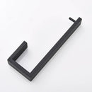 GobekUsa Black Bathroom Hardware Set: Robe Hook, Towel Bar, Shelf, Tissue Holder, Toothbrush Organizer
