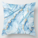 GobekUsa Blue Geometric Marble Stripe Line Pillowcases for Car Sofa Decor