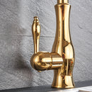 GobekUsa Brass Kitchen Faucet Pull Out Sprayer High Arch Mixer Tap Kit