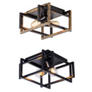 GobekUsa Black Modern LED Ceiling Chandelier for Living Room Bedroom Study Home