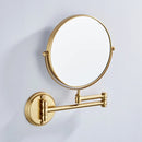 GobekUsa LED Wall Mounted Makeup Mirror 8" Folding Cosmetic Mirror