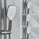GobekUsa Black Gray Wall Mounted Shower System Set with Bathtub Faucet