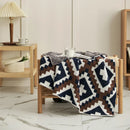 GobekUsa Knitted Geometric Quilt Blanket – Soft & Cozy Home Decor Blanket