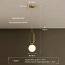 GobekUsa LED Ball Pendant Light for Modern Luxury Decor in Bedroom, Kitchen, Office, and More