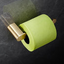 GobekUsa Brass Bath Hardware Set: Shelf, Towel Rack, Paper & Toilet Brush Holder in Brushed Gold