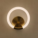 GobekUsa Acrylic Ring LED Wall Lamp for Modern Indoor Decor, Living Room Bedroom Lighting