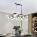 GobekUsa LED Glass Ball Branch Chandelier | Modern Firefly Art Decor Lighting