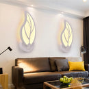 GobekUsa Leaf Shape LED Wall Sconce for Living Room Bedroom Decor