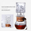 GobekUsa Glass Coffee Kettle Dripper Pot Cold Brew Ice Dripper 400ml Coffee Maker
