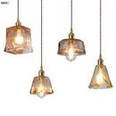GobekUsa Glass Copper Pendant Lights for Dinning Living Room Decor