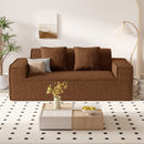 Convertible Sofa Bed — Chenille 2-3 Seater Sofa Set with Removable Pillows