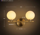 GobekUsa Glass Ball LED Wall Lights Modern Wall Lamp Sconce for Home Lighting