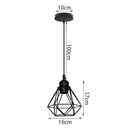 GobekUsa Iron Frame Pendant Chandelier for Restaurant Teahouse Lighting