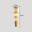 GobekUsa Crystal Torch Wall Lamp: Modern Light Luxury for Living Room, Bedroom, Study, Restaurant.