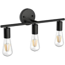 GobekUsa Black Metal Wall Bathroom Mirror Lamp - Modern Indoor Bedroom Decor