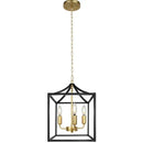 GobekUsa Black Farmhouse Chandelier for Dining Kitchen Living Room E14 Lamp