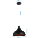 GobekUsa Iron Dome Industrial Pendant Light for Cafe Bar Home Decor