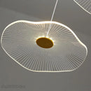 GobekUsa Lotus Leaf Chandelier: Modern Luxury Acrylic LED Hanging Lamp for Villa, Hotel, Living Room
