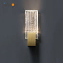 GobekUsa Crystal Wall Light: Modern Minimalist American Art Bedside Study Designer Wall Lamp