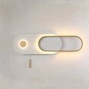 GobekUsa LED Wall Lamp Nordic Design Modern Living Room Bedroom 17W Black White