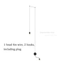 GobekUsa Black Rope DIY Pendant Lamp Modern LED Ceiling Hanging Light Fixtures NordiLux Living Room