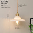 GobekUsa Glass Copper Pendant Light: Modern Nordic Style Hanging Lamp for Kitchen, Dining, and Living Room