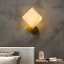 GobekUsa Jade Wall Lamps: Modern LED Square Marble Lighting Fixtures for Home Decor