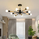 GobekUsa LED Wooden Ceiling Lights w/ E27 Bulb for Modern Livingroom & Bedroom