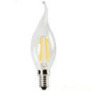 GobekUsa Frosted E14 LED Candle Crystal Lamp Warm White Retro Filament Bulb