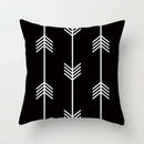 GobekUsa Black White Flocking Pillowcase 45*45cm Fashion Living Room Sofa Cushion