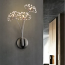 GobekUsa Dandelion Crystal Flower Wall Lamp for Bathroom, Bedroom, Living Room.