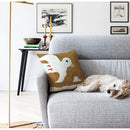 GobekUsa Cute Dog Printed Designer Throw Pillow Cover for Living Room Sofa Decor
