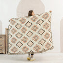 GobekUsa Knitted Nordic Plaid Blanket - Cozy Home Decor and Sofa Cover